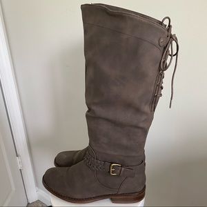 XOXO Maxson Slouched Riding Brown Boot